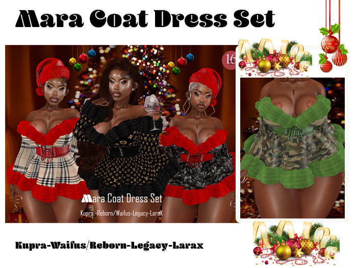 16.Mara  Coat Dress Set-Camo