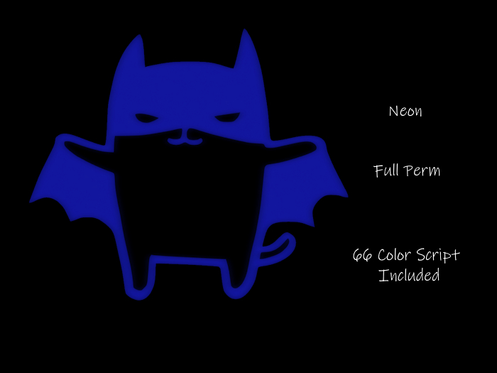 ~ VV ~ Bat-Cat -neon - Full Perm