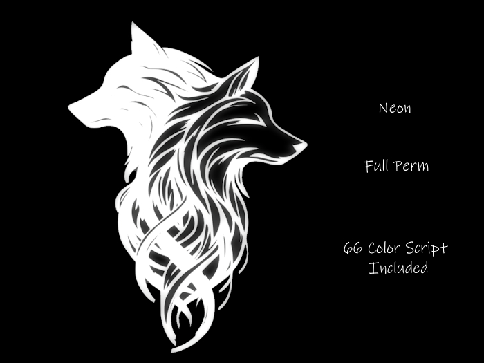 ~ VV ~ Wolves - neon - Full Perm