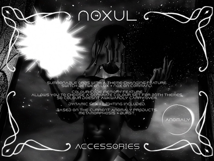 Anomaly: NoxuL. ( switchable orb | light | magic holdable )