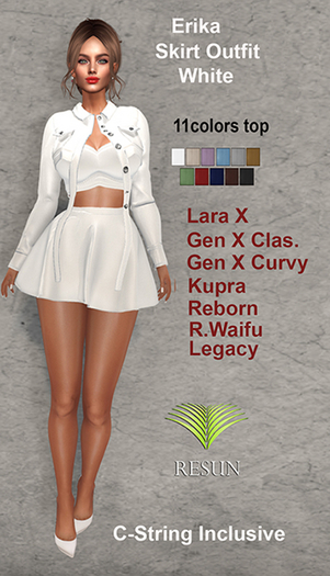 Res_Erika casual Outfit White