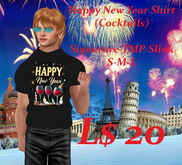 Happy New Years-Shirt (cocktails)