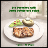 DFS Porkchop with Baked Potato and Salad - ACTUAL ITEM