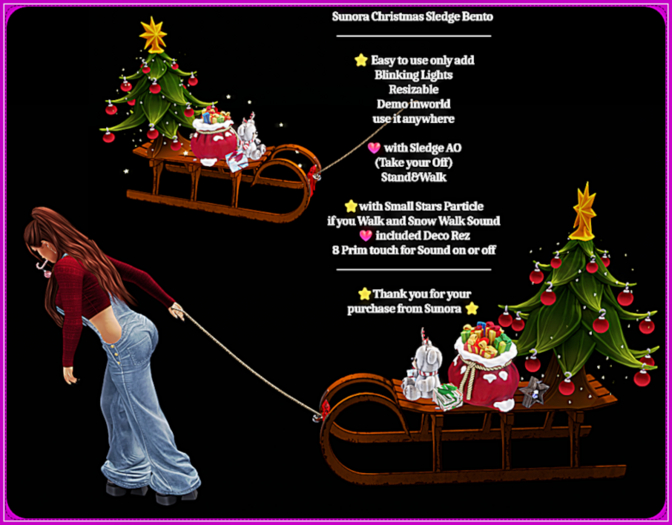 Sunora Christmas Sledge Bento