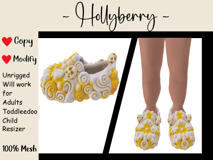 HB: Buttered Popcorn Slippers (add me)