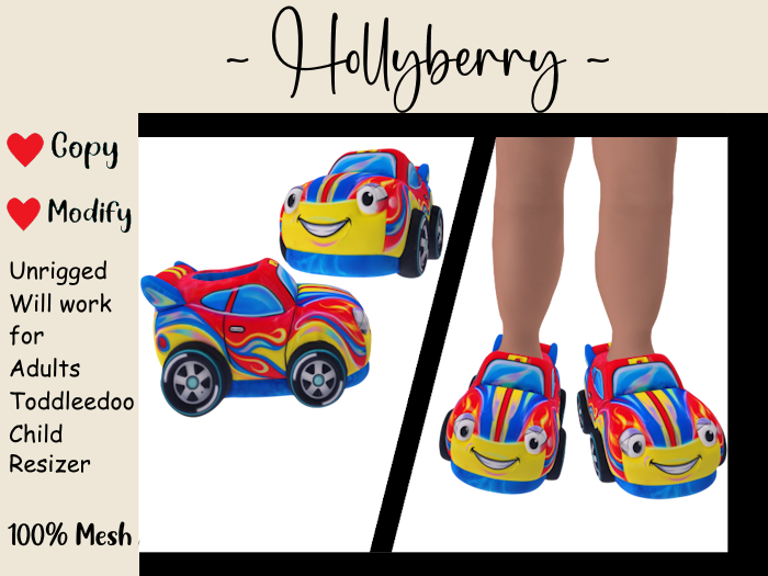 HB: Race Car Slippers (add me)