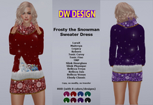 DEMO DW - Frosty the Snowman Sweater Dress