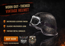 MotoDesign - Motorcycle Helmet - Black Leather