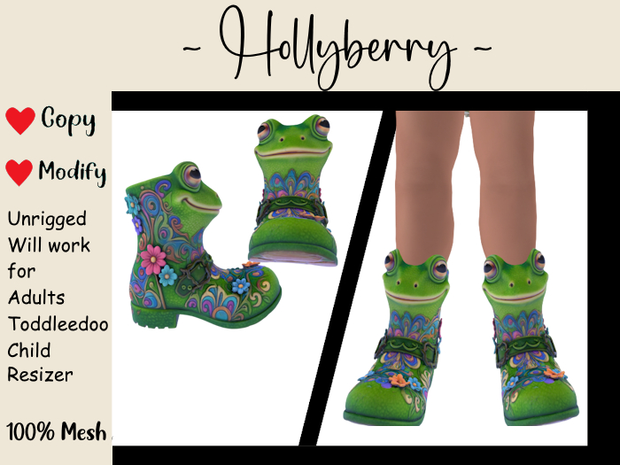 HB: Spring Frog Boots (add me)