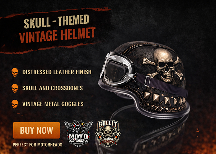 MotoDesign - Motorcycle Helmet - Skull