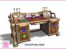 Steampunk Industrial Desk Retro Gamer Style