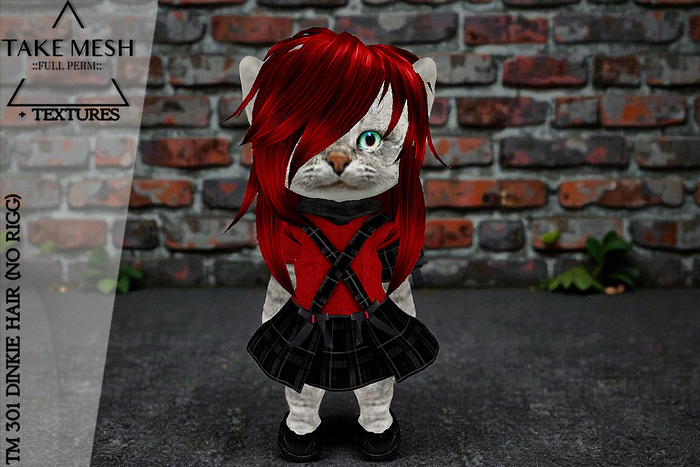 ! TakeMesh - TM 301 DINKIE HAIR (NO RIGG)