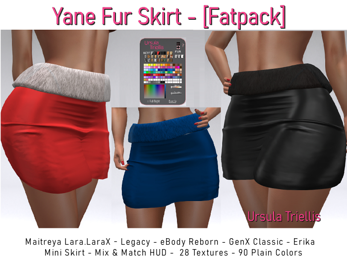 7276 Yane Fur Skirt - [Fatpack]