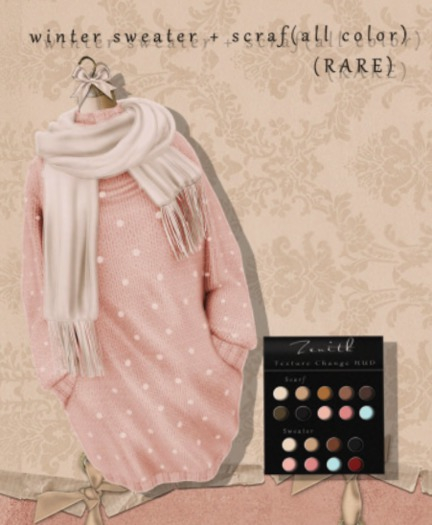=Zenith=winter sweater + scraf(all color)Maitreya - RARE