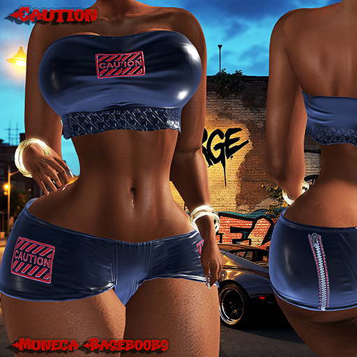 Caution shorts_muneca baseboobs