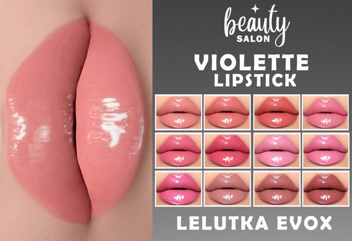 [Beauty Salon] - Violette Lipstick Fullpack [LELUTKA EVOX] DEMO