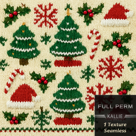 KJ A Xmas Knitted Texture Seamless