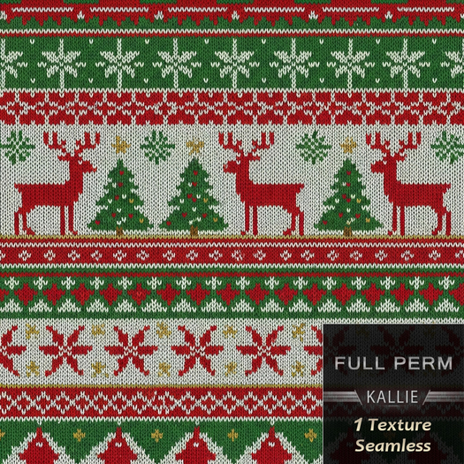KJ B Xmas Knitted Texture Seamless