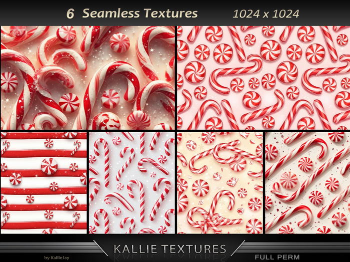 KJ Candy Cane Textures Seamless