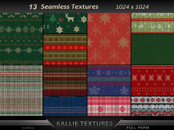 KJ Win Xmas Textures Seamless