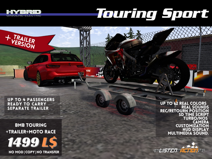 BMB TOURING+TRAILER+MOTO RACE BOX