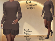 "GCD" Reece Sweater N Skirt Outfit Mocha