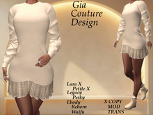 "GCD" Reece Sweater N Skirt Outfit Papaya