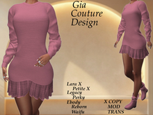 "GCD" Reece Sweater N Skirt Outfit Pink