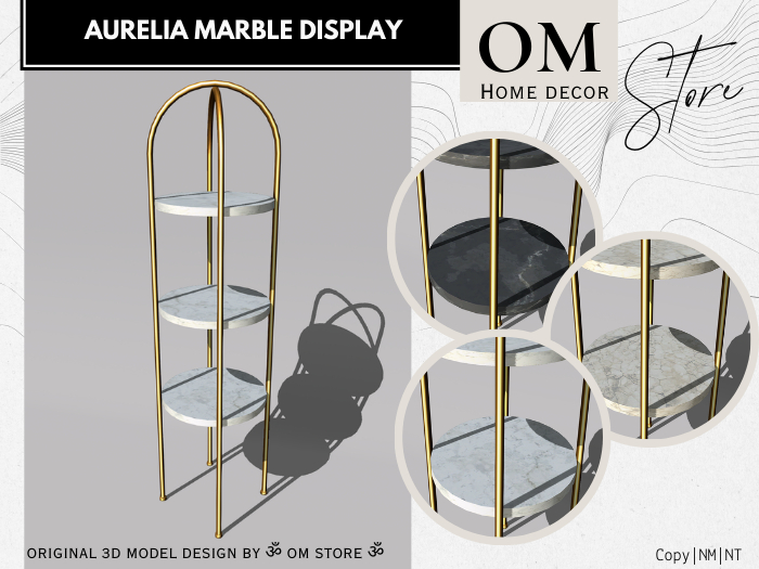 |OM| Aurelia Marble Display