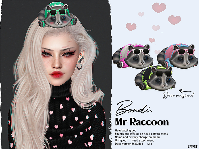 BONDI . Mr Raccoon . Fatpack