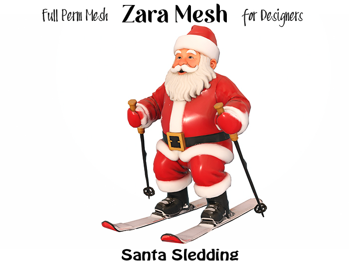 ZM PBR Santa Sledding FULL PERM MESH