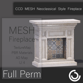MESH Neoclassical Style Fireplace 