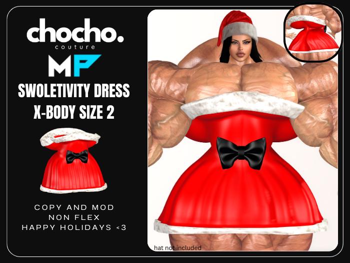 Chocho x MidnightPower - Swoletivity Dress (X-Body Size 2)