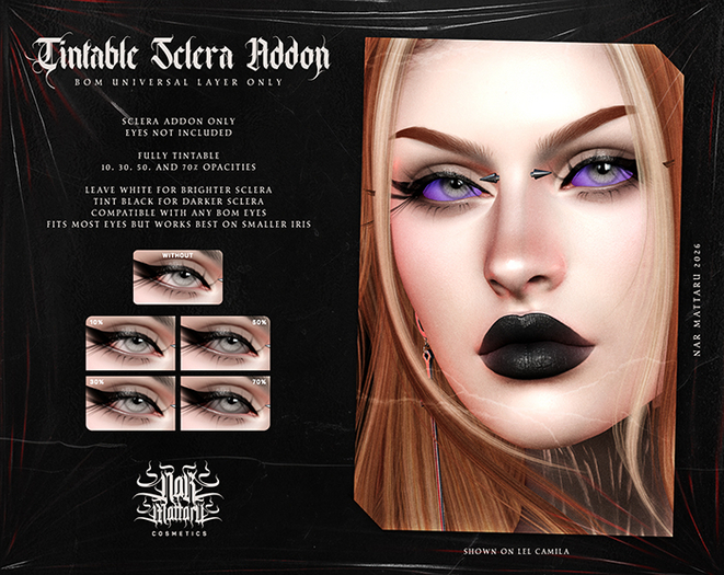 /NAR/ Tintable Sclera Addon /BOM ONLY