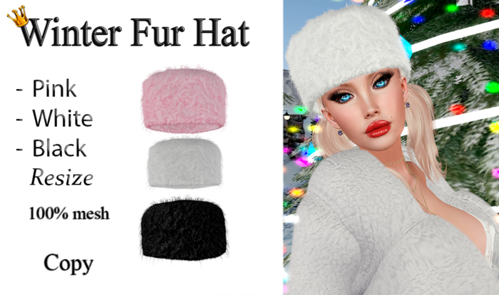 Winter Fur Hat - Fluffy Cossack Style - 3 Colors - Resize