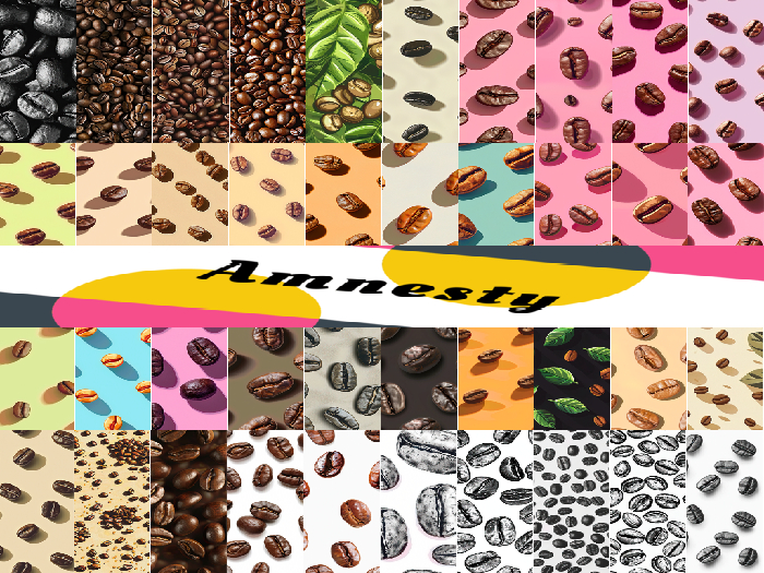 Coffee Beans Pattern Textures 1024X1024 "BOXED"
