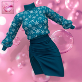 Snowflakes Sweater Dress LaraX