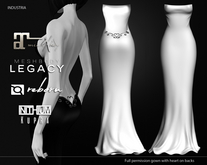 INDUSTRIA : Gown with heart on backs FP