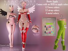 [[ Masoom ]] Santas Ho Boots - Apple