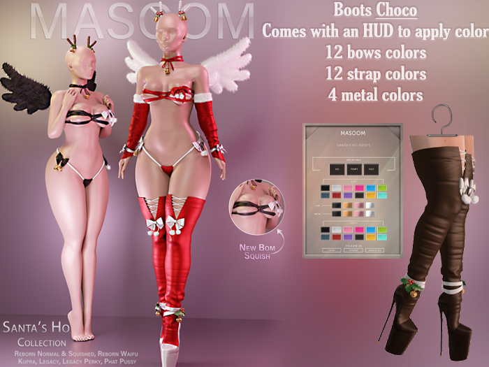 [[ Masoom ]] Santas Ho Stiefel – Choco