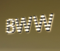 [Px] "BWW" Illuminated Light Bulbs Sign