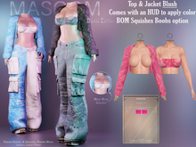 [[ Masoom ]] Born Extra Jakcet & Top - Blush
