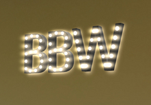 [Px] "BBW" Illuminated Light Bulbs Sign