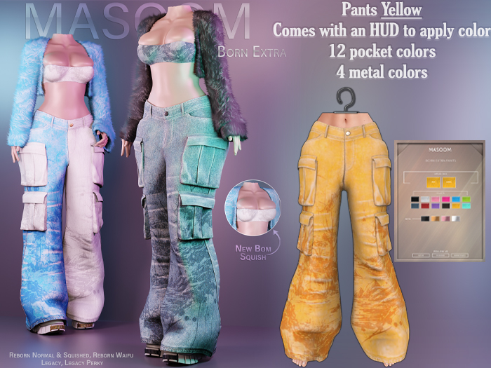 [[Masoom]] Born Extra Pantalones - Amarillo
