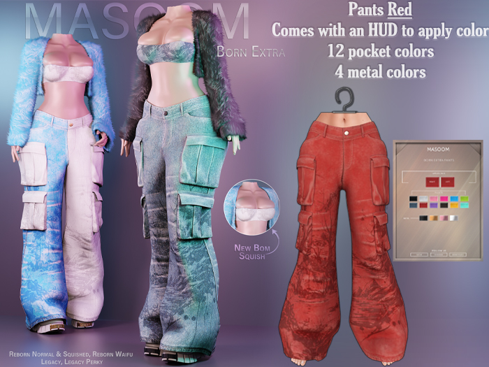 [[ Masoom ]] Born Extra Pants - Red