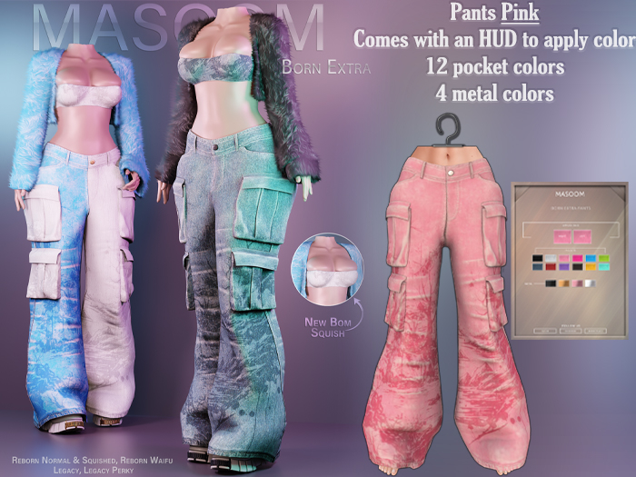 [[ Masoom ]] Born Extra Pants - Pink