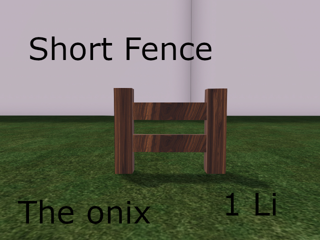 Short WOOD FENCE 
