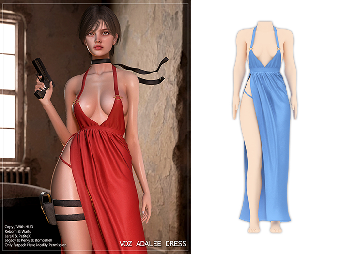 [VOZ] Adalee Dress (Blue)