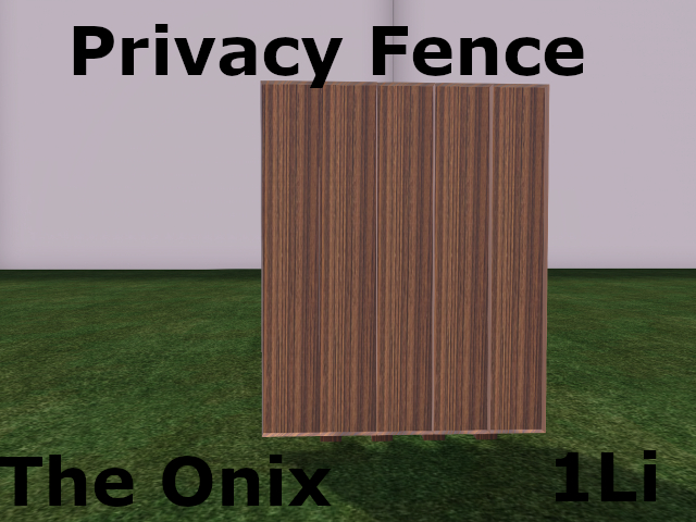  PRIVECY FENCE 