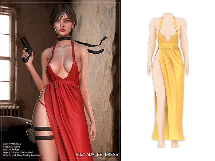 [VOZ] Adalee Dress (Yellow)